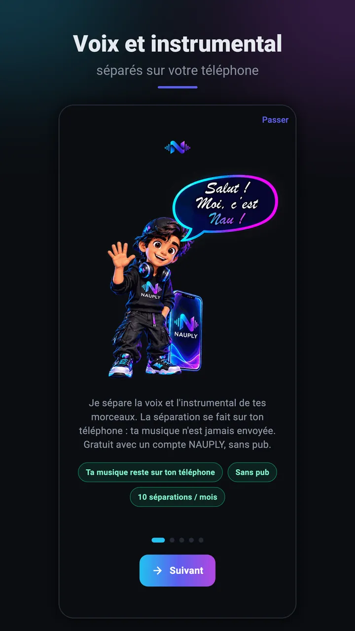 Présentation de l'app par Nau