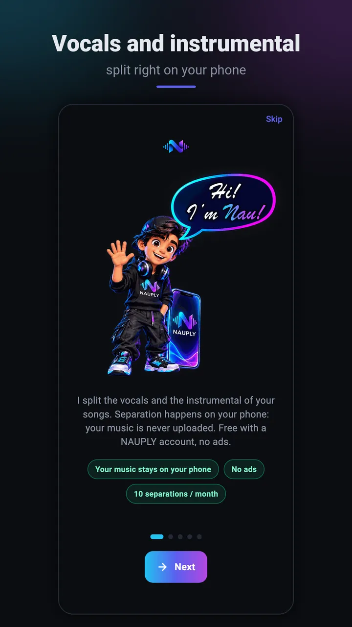 Nau introduces the app